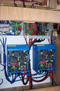 Twin 3000kVA Victron MultiPlus Inverter/Chargers.